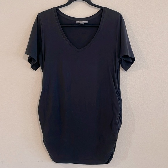 A Pea in the Pod Women’s Shirt Black Stretch Cotton Classic Contemporary Preppy - Picture 1 of 11